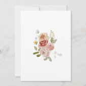 Floral Garden Easter Brunch Elegant Spring Family  招待状 (裏面)