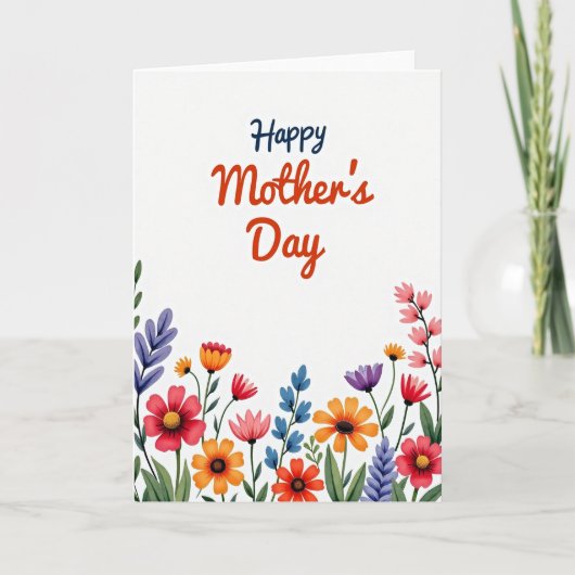 Floral Garden Greeting Card カード (正面)