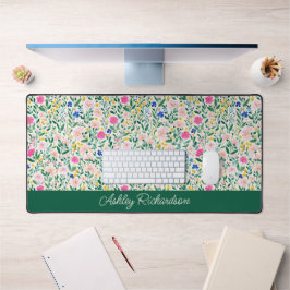 Floral Garden Personalized Desk Mat デスクマット