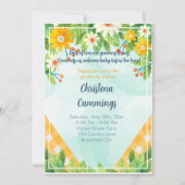 Floral Garden Seeds of Love Baby Shower Invitation 招待状 (正面)