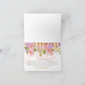 Floral Garden She’s Fresh Bridal Shower Thank You サンキューカード (内部)