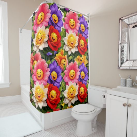 Floral garden shower curtain シャワーカーテン (インサイチュ)