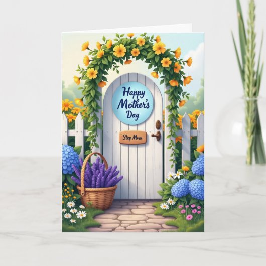 Floral Gate Mothers Day Card カード (正面)