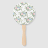 Floral Gender Reveal Fan - Team Boy ハンドファン (裏面)