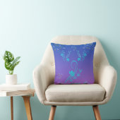 Floral Geometric Gradient Throw Pillow 16" x 16" クッション (椅子)