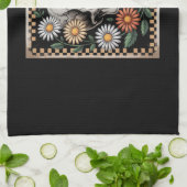 Floral Ghost Fall Boho Halloween 2 キッチンタオル (折り畳み)