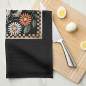 Floral Ghost Fall Boho Halloween 2 キッチンタオル (四つ折り)