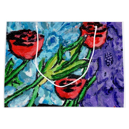 Floral Gift Bag ラージペーパーバッグ (正面)