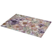Floral Glass Cutting Board Decorative Kitchen Gift カッティングボード (角)