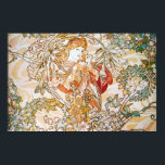 Floral Goddess ポスター<br><div class="desc">Flower Goddess Art Nouveau Artwork by Alphons Mucha</div>