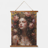 Floral Goddess – Duo Wood Tapestry Set 吊り下げ型タペストリー (正面)