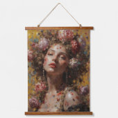 Floral Goddess – Duo Wood Tapestry Set 吊り下げ型タペストリー (正面2)