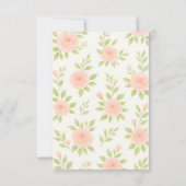 Floral Gold Script Sweet Sixteen | Elegant 16th  サンキューカード (裏面)