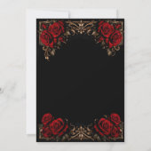 Floral Gothic Birthday Invitation 招待状 (裏面)