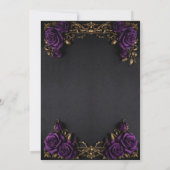 Floral Gothic Birthday Invitation 招待状 (裏面)