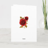 Floral Gothic Wedding Photo サンキューカード (裏面)