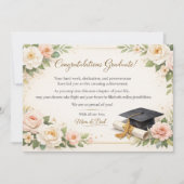Floral Graduation Card シーズンカード (正面)