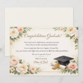 Floral Graduation Card シーズンカード (正面/裏面)