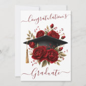 Floral Graduation Card シーズンカード (正面)