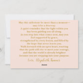 Floral Graduation Congratulations Card  シーズンカード (裏面)