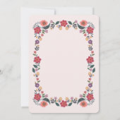 Floral Graduation Photo Elegant Grad 招待状 (裏面)