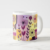 Floral graffiti ジャンボコーヒーマグカップ (正面右)