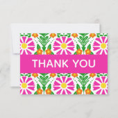 Floral Gratitude in Full Bloom サンキューカード (正面)