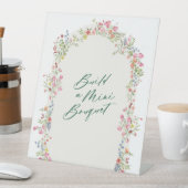 floral green arch build a bouquet wedding 台座サイン (インサイチュ)