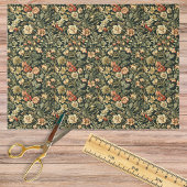 Floral Green William Morris Inspired Monogram 薄葉紙