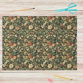 Floral Green William Morris Inspired Monogram 薄葉紙