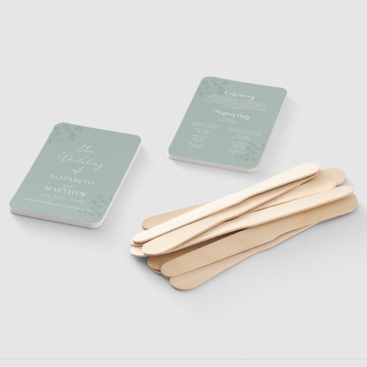 Floral Greenery Program ハンドファン (組立なし)