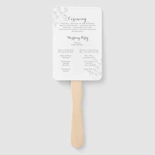 Floral Greenery Program ハンドファン (裏面)