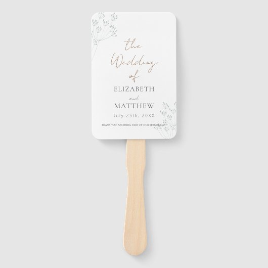 Floral Greenery Program ハンドファン (正面)