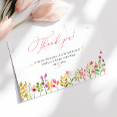 Floral Greenery Rustic Baby Shower サンキューカード