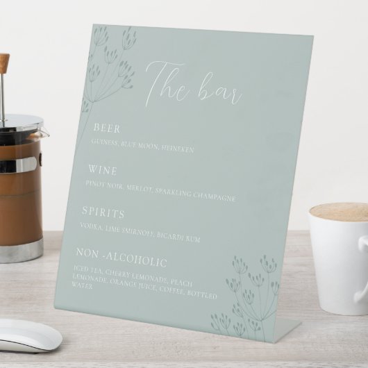 Floral Greenery Wedding 台座サイン (インサイチュ)