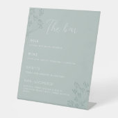 Floral Greenery Wedding 台座サイン (正面)