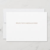 Floral Greenery Wedding Thank You Card サンキューカード (裏面)