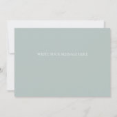 Floral Greenery Wedding Thank You Card サンキューカード (裏面)