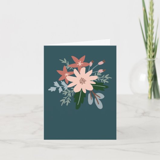 Floral greeting card カード (正面)