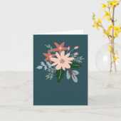 Floral greeting card カード (黄色い花)