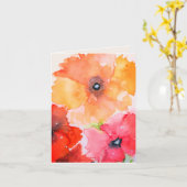 Floral Greeting Card | Red & Golden Garden Blooms カード (黄色い花)