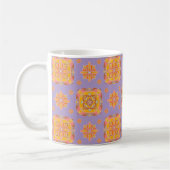Floral Grid Ceramic Mug コーヒーマグカップ (左)