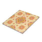 Floral Grid Ceramic Tile タイル (側面)