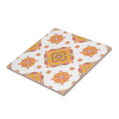 Floral Grid Ceramic Tile タイル (側面)