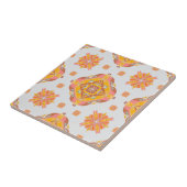 Floral Grid Ceramic Tile タイル (側面)