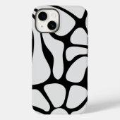 Floral Groovy Black and White Case-Mate iPhoneケース (裏面)