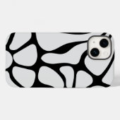 Floral Groovy Black and White Case-Mate iPhoneケース (裏面 (横))