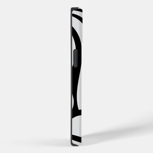Floral Groovy Black and White Case-Mate iPhoneケース (裏面 / 右)