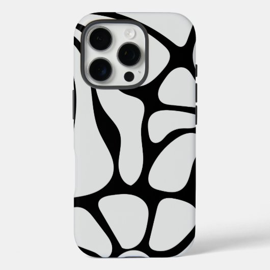 Floral Groovy Black and White Case-Mate iPhoneケース (裏面)