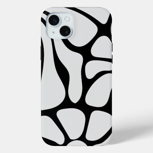 Floral Groovy Black and White Case-Mate iPhoneケース (裏面)